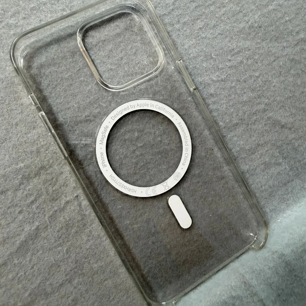 Authentic Apple iPhone 15 Pro Max Clear Case MagSafe Transparent Cover